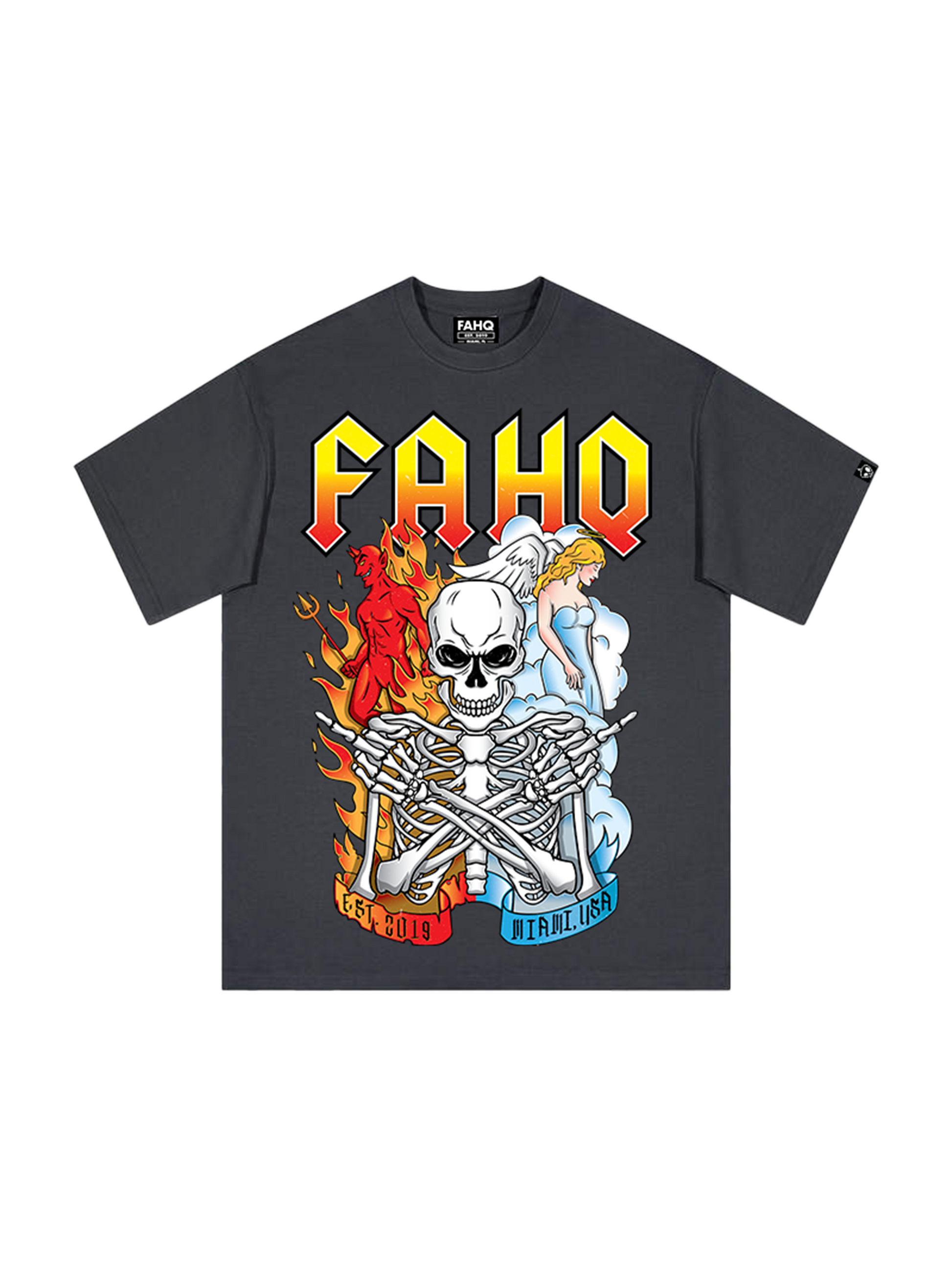 FAHQ Heaven & Hell Heavyweight Designer Tee