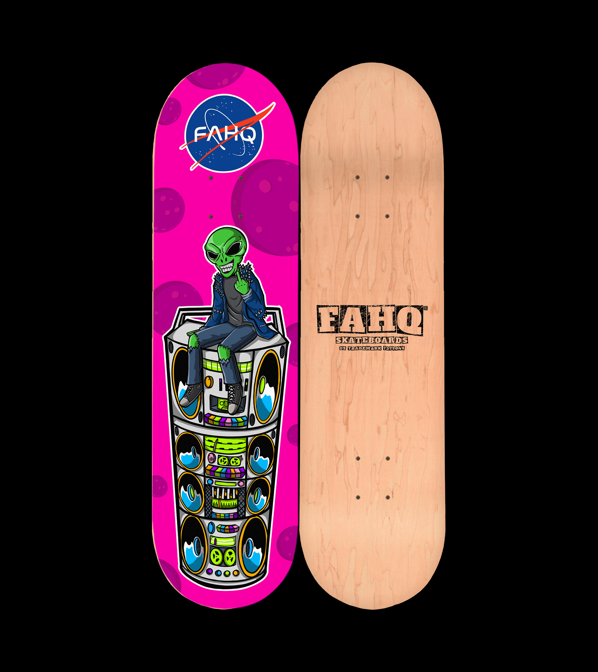 FAHQ Pro Model Visitor Skateboard Deck