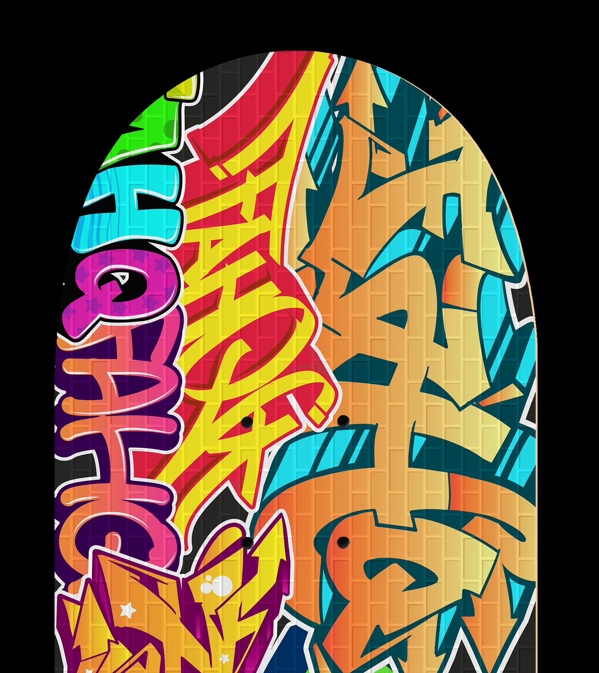 Graffiti Wall Skateboard Deck Graphic