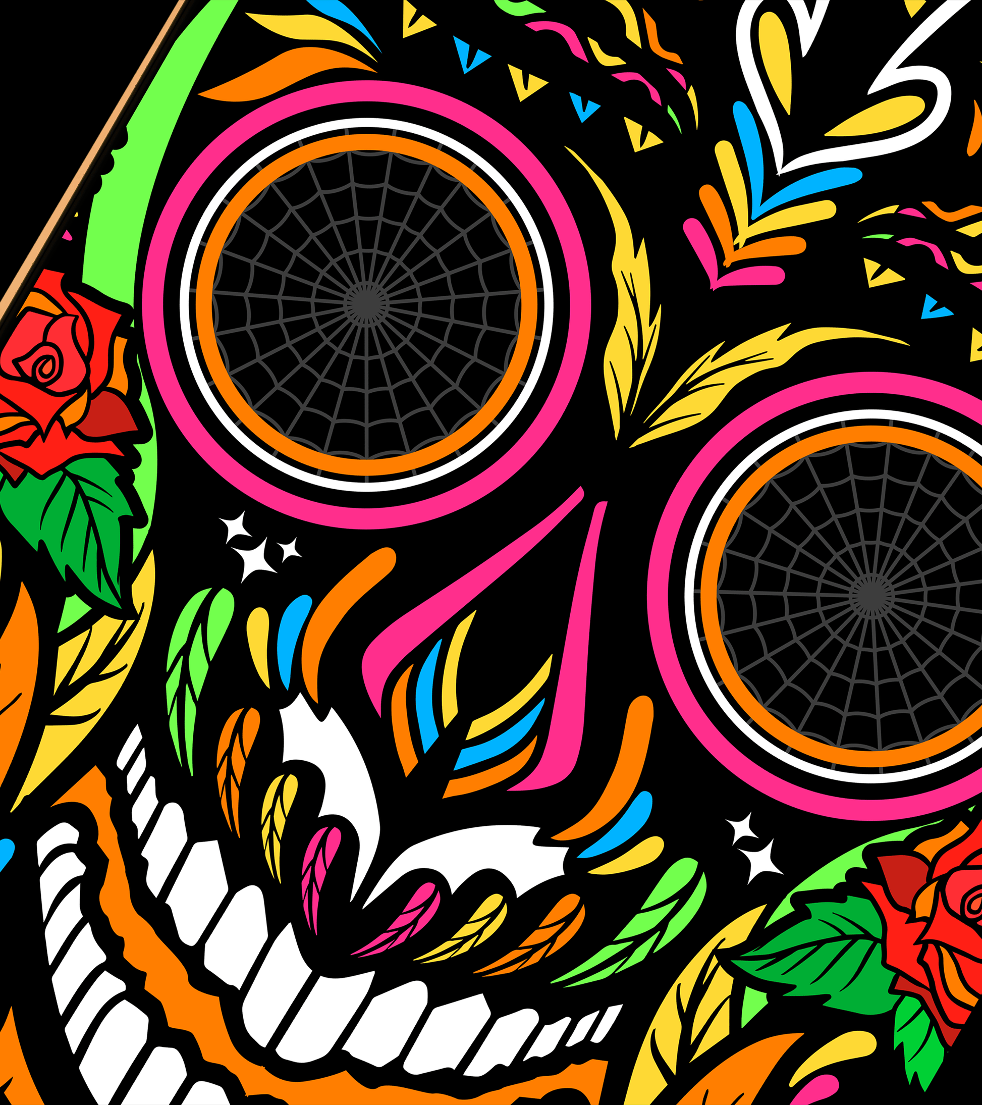 Sugar Skull Skateboard Deck